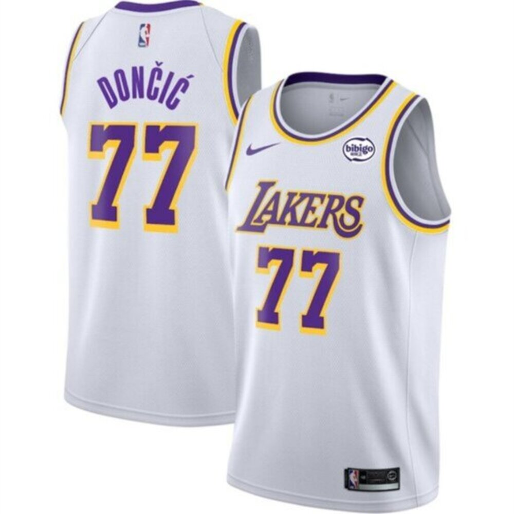 Mens Youths Kids Luka Doncic White Stitched Jersey